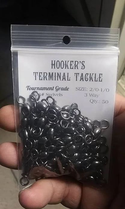 Hooker's Terminal Tackle 3 Way Swivels