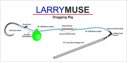 Hooker's Terminal Tackle Larry Muse Dragon Tail Drag Weights