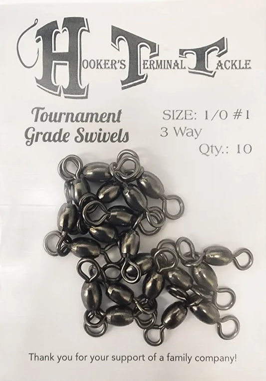 Hooker's Terminal Tackle 3 Way Swivels