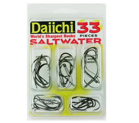 Daiichi, Saltwater Hook Kit, 33 Pack