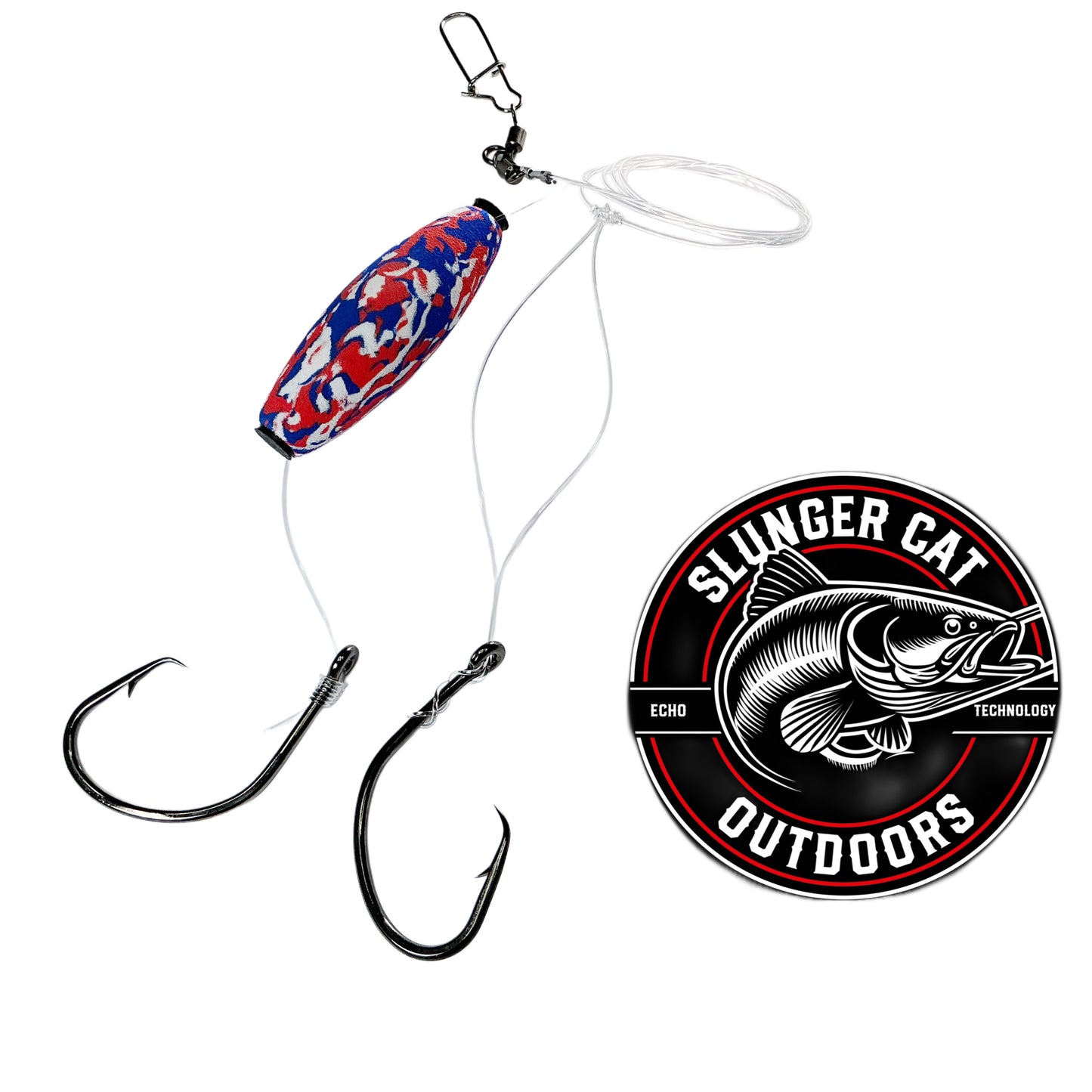 Slunger Cat Bullseye Double Hook Dragging Rig