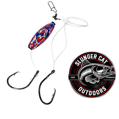 Slunger Cat Bullseye Double Hook Dragging Rig