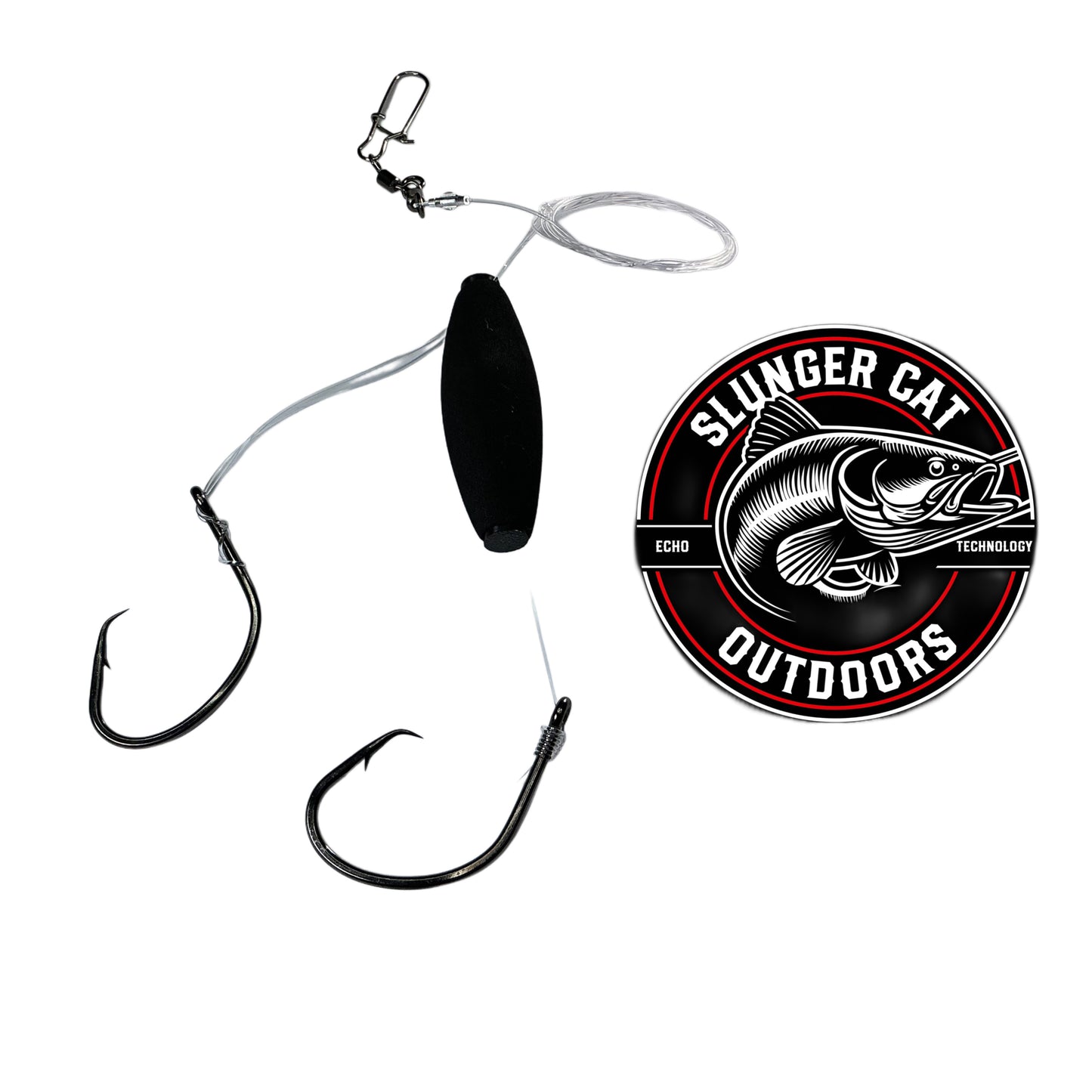 Slunger Cat Bullseye Double Hook Dragging Rig