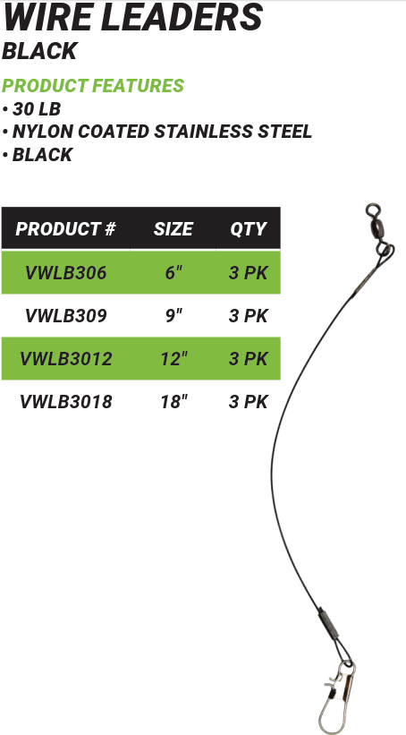 Vanguard, Leader Wire 30 Lb Test